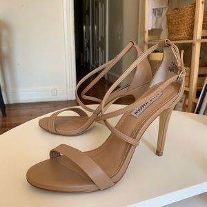 Steve Madden Nude Strappy Stilettos